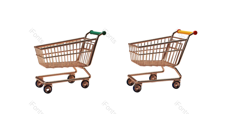 卡通图片,插画元素,金属PNG,商店免抠素材